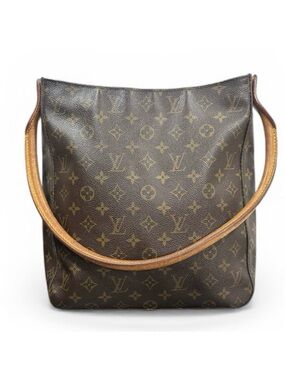 Louis Vuitton Monogram & Vachetta Leather GM Looping Shoulder Bag
